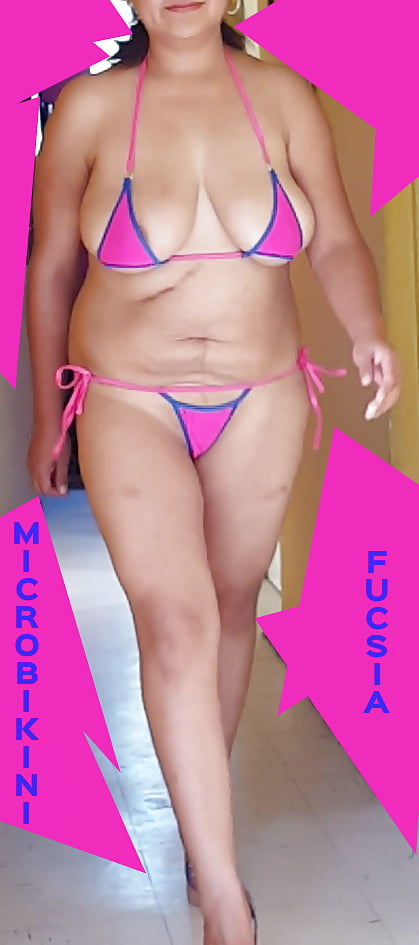 Microbikini fucsia, nimmst du mich mit an den Strand?
 #106802689