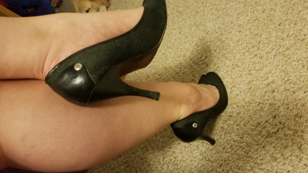 Playing in my shoe closet pretty feet heels flats milf  wife #106688808