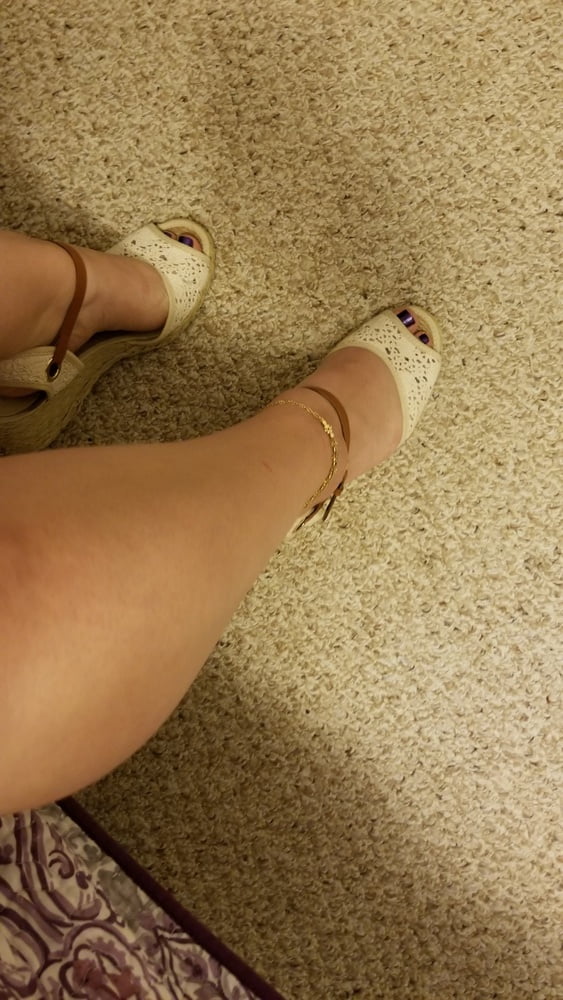 Playing in my shoe closet pretty feet heels flats milf  wife #106688894