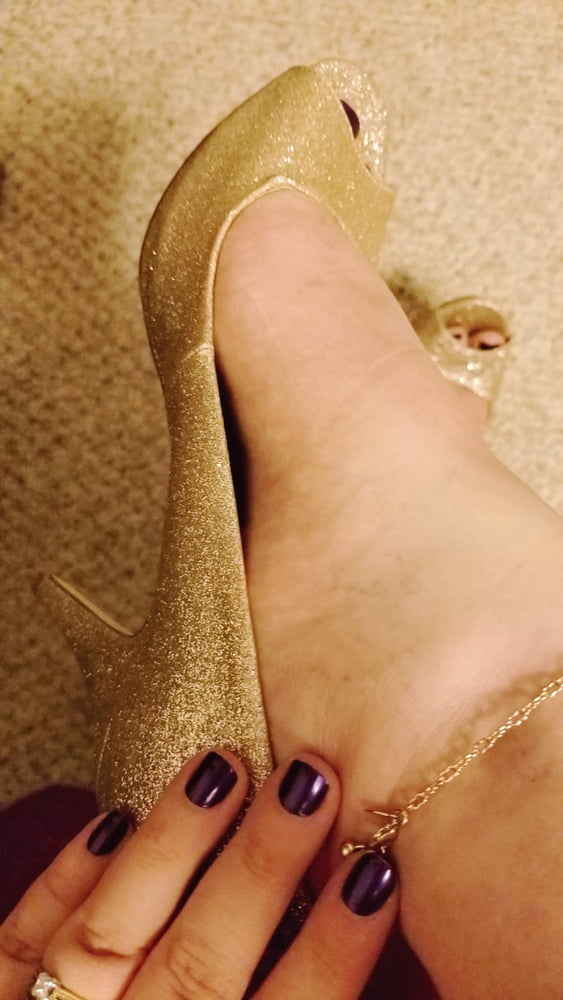 Playing in my shoe closet pretty feet heels flats milf  wife #106688896