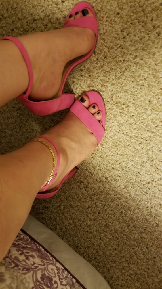 Playing in my shoe closet pretty feet heels flats milf  wife #106688914