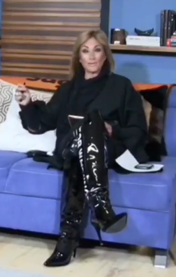 Female Celebrity Boots &amp; Leather - Adela Micha #79892888