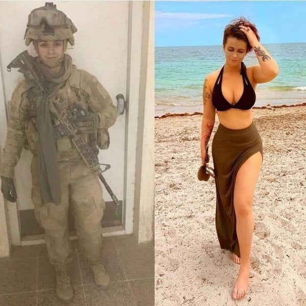 Sexy militärische Mädchen
 #104423126