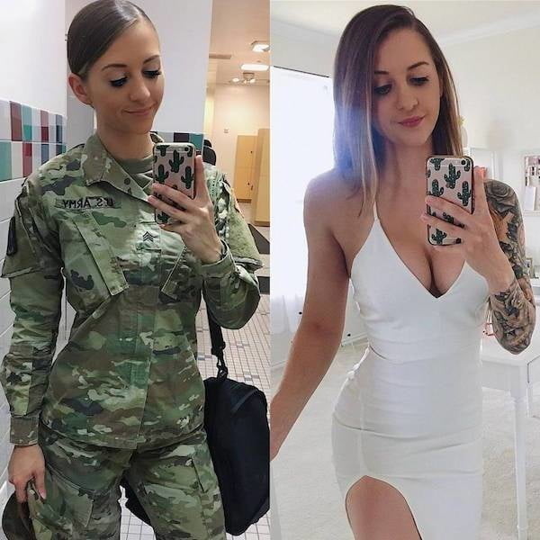 Sexy militärische Mädchen
 #104424133