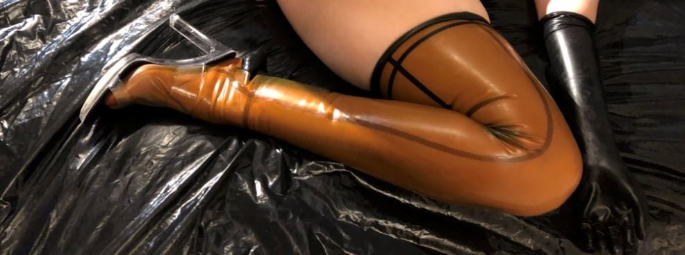 Heels, Latex and clear PVC #106783424