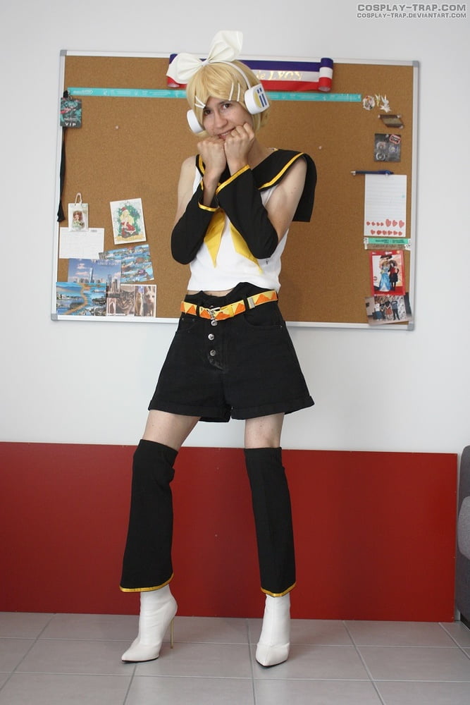 Crossdress cosplay Kinky Rin Kagamine #106887229