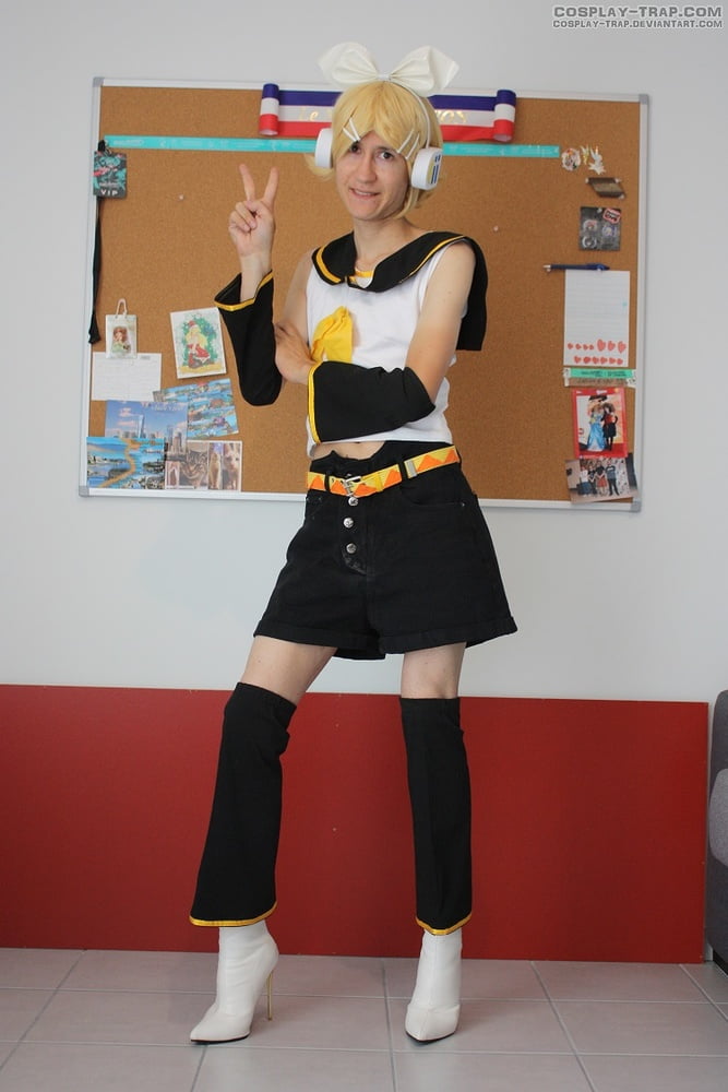 Crossdress cosplay Kinky Rin Kagamine #106887230