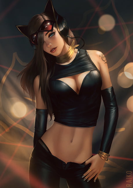 Catwoman chat noir
 #92441814
