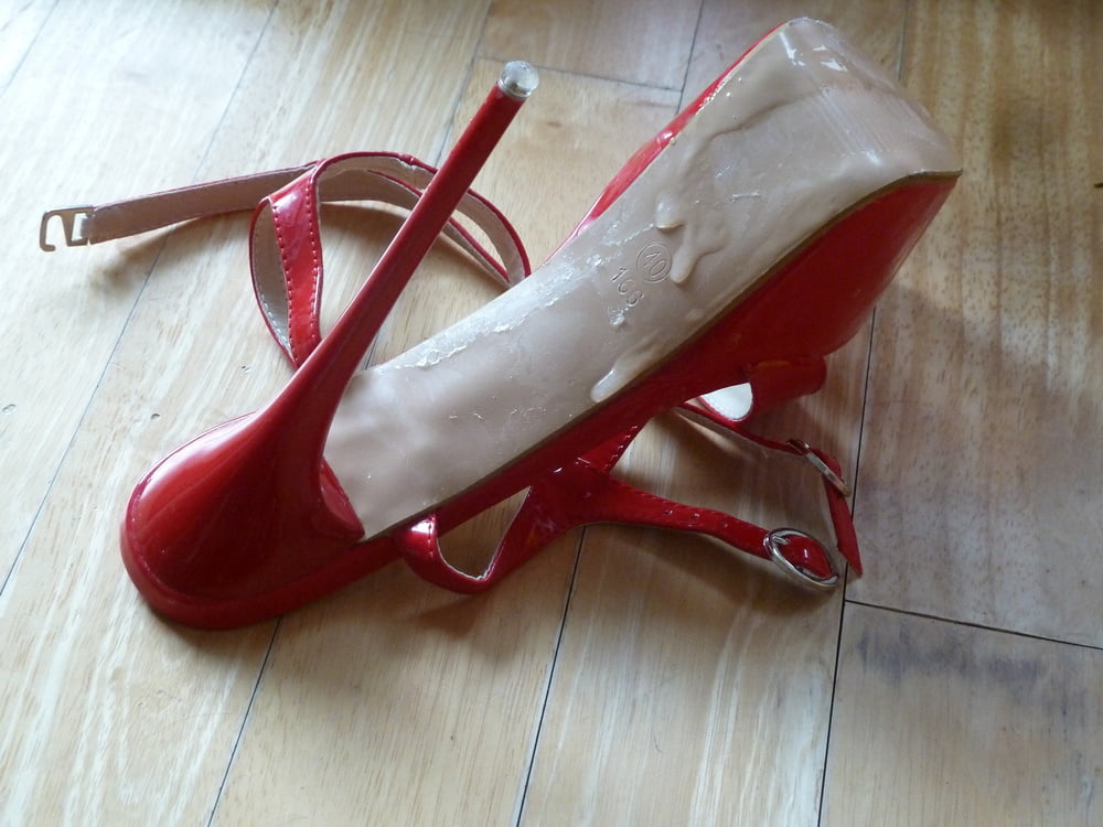 jerking for jessy on red platform heels #107006030