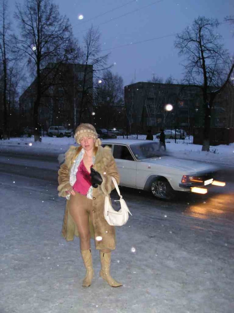 cracy russian naked in the snow! (photo exchange) #94427762