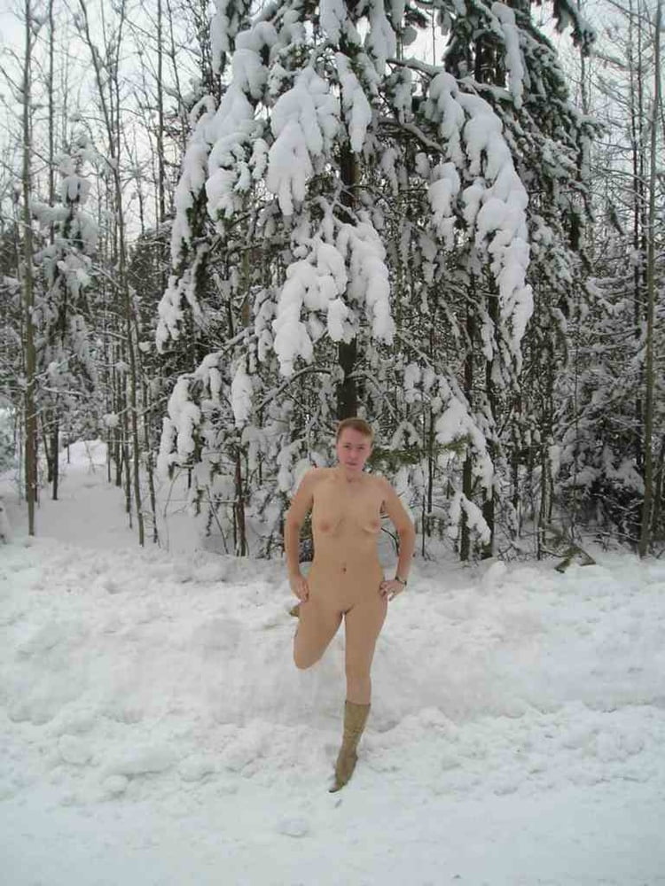 cracy russian naked in the snow! (photo exchange) #94427827