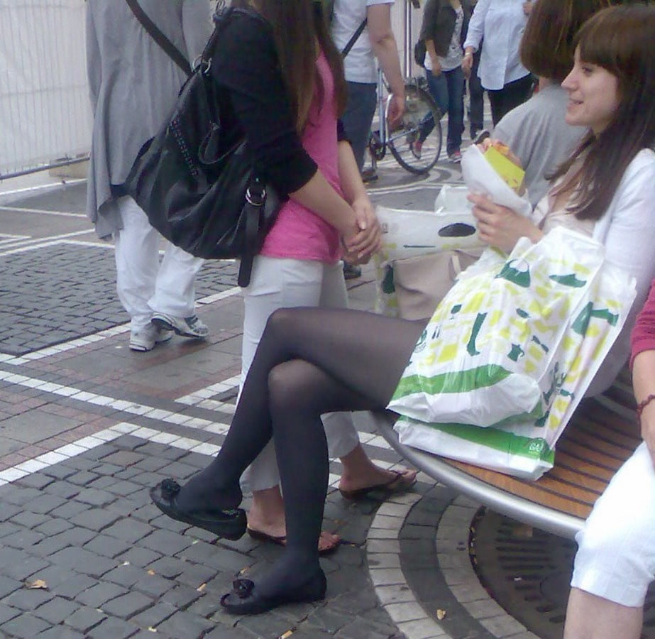 Street Pantyhose - Unaware Cunny on the Street #103638020