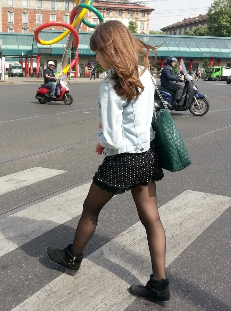 Street Pantyhose - Unaware Cunny on the Street #103638053