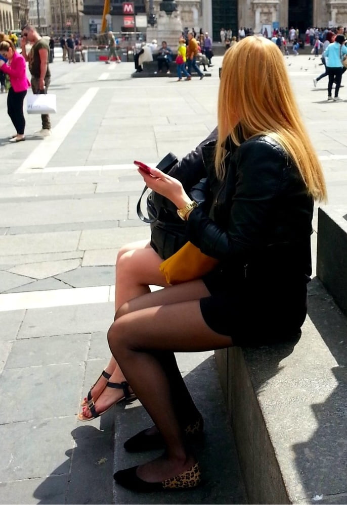 Street Pantyhose - Unaware Cunny on the Street #103638056