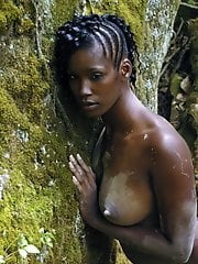 アフリカと黒檀の魅力的な女性たち
 #98429711
