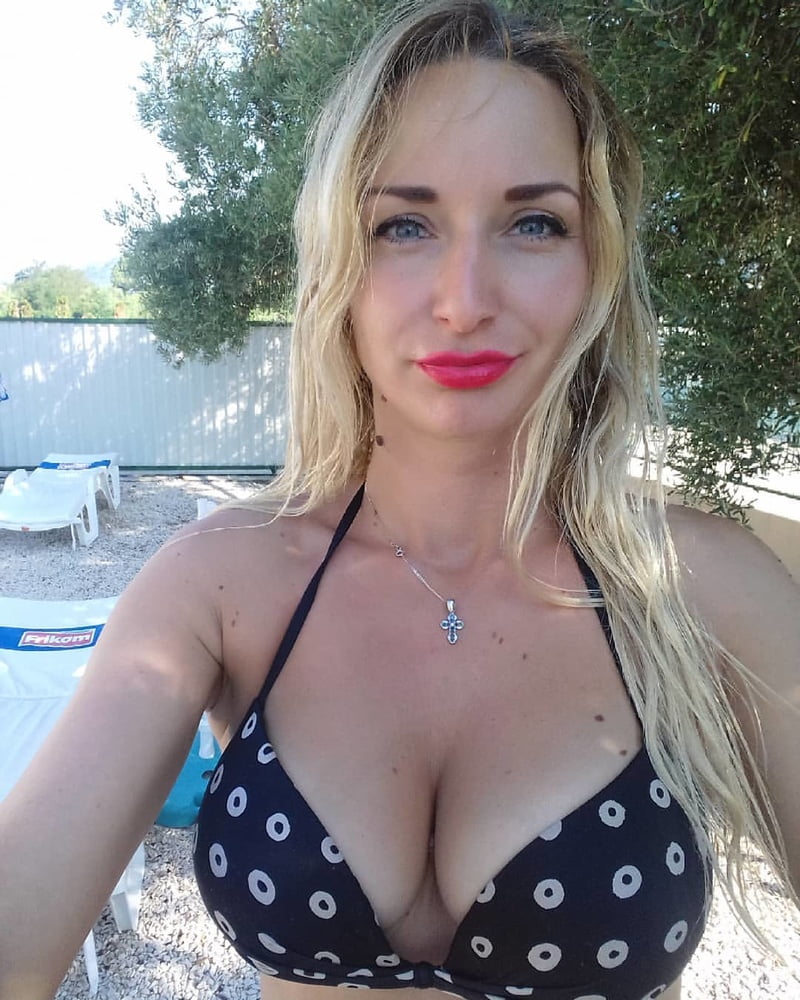 Serbian blonde whore girl big natural tits Ivana Mladenovic #104512834