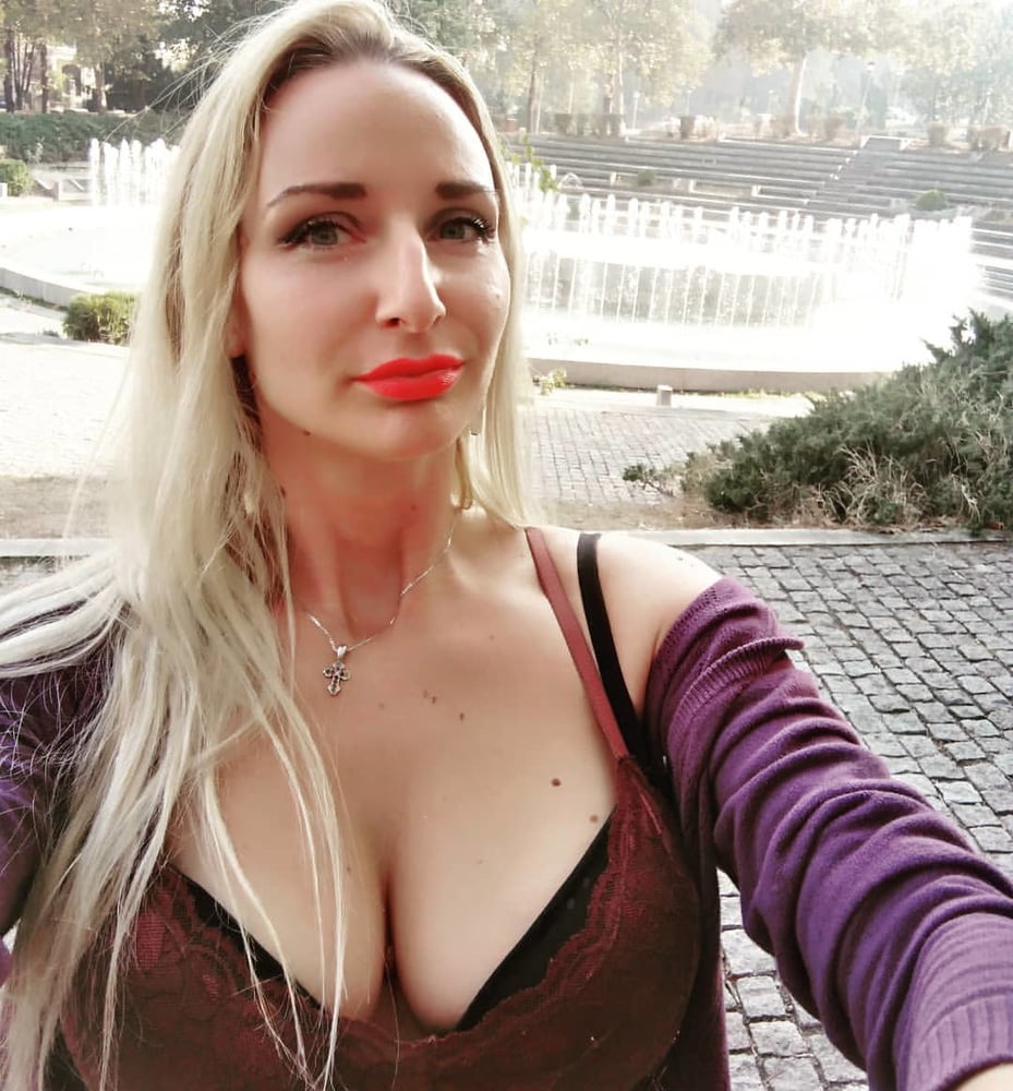 Serbian blonde whore girl big natural tits Ivana Mladenovic #104512849