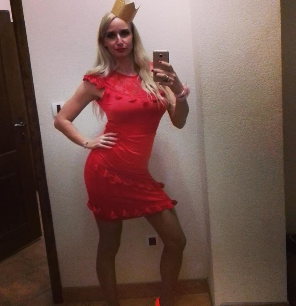 Serbian blonde whore girl big natural tits Ivana Mladenovic #104512856