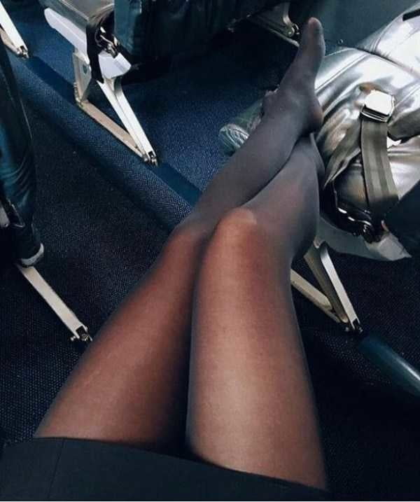 Sexy Stewardess in Fersen und Strümpfen 2
 #87936833