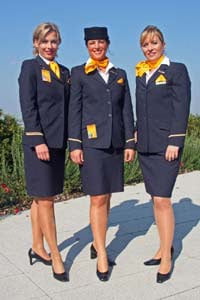 Sexy Stewardess in Fersen und Strümpfen 2
 #87936993