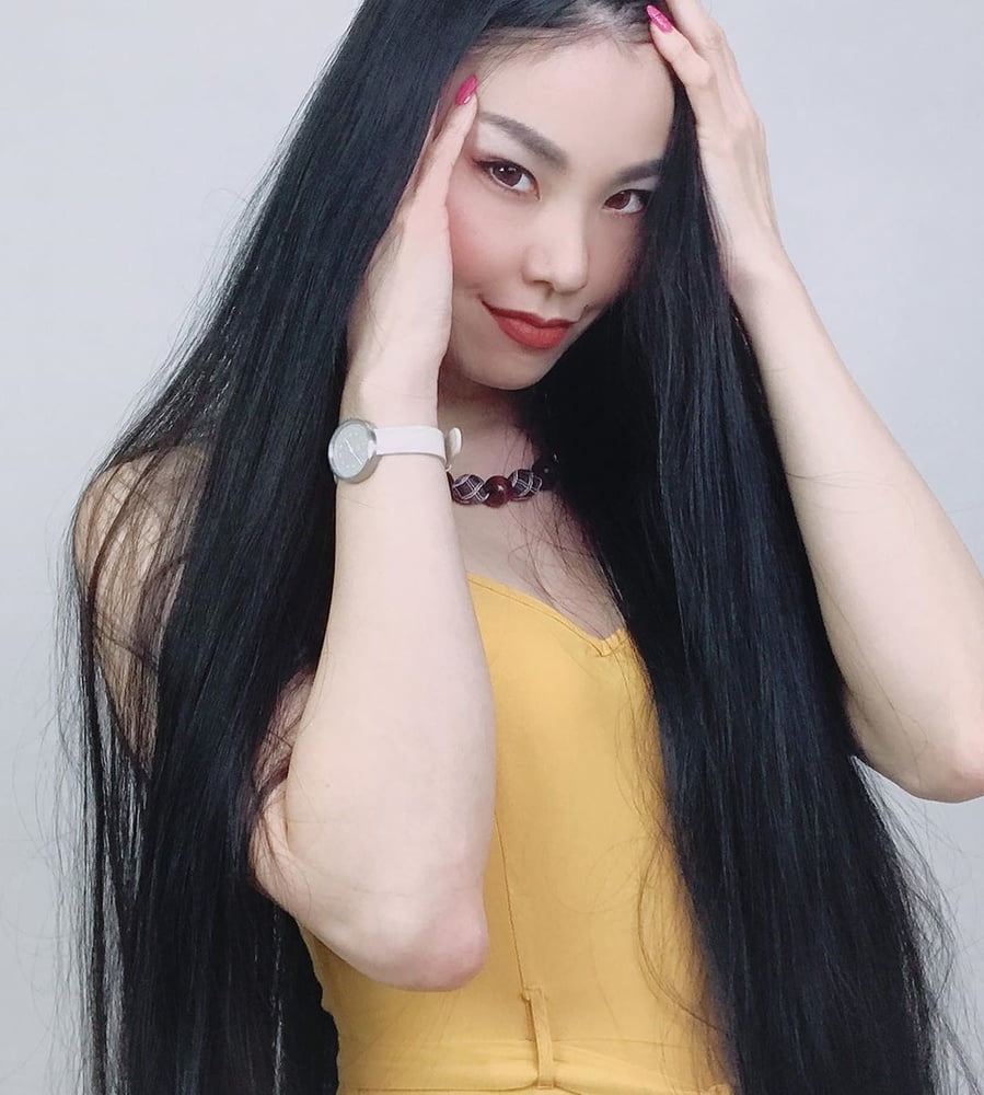 Asian Very Long Hair Girl #95593018