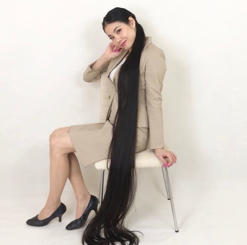 Asian Very Long Hair Girl #95593054