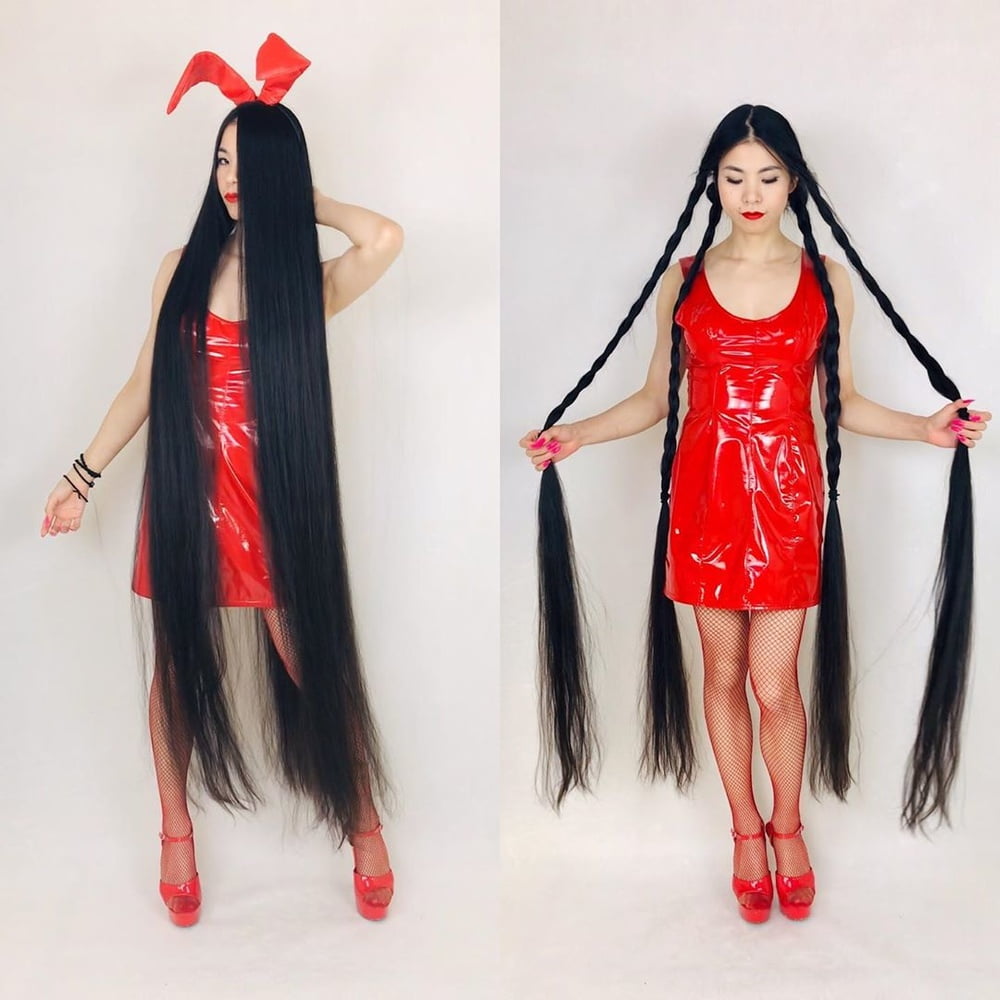 Asian Very Long Hair Girl #95593075