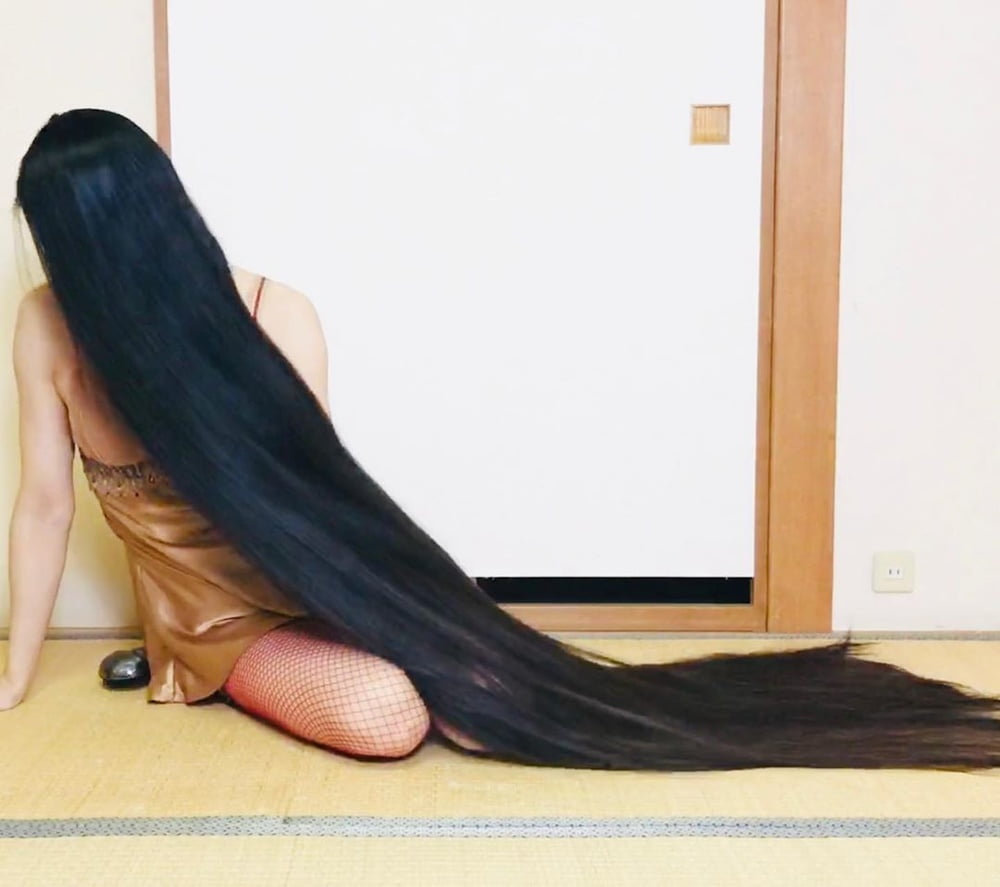 Asian Very Long Hair Girl #95593209