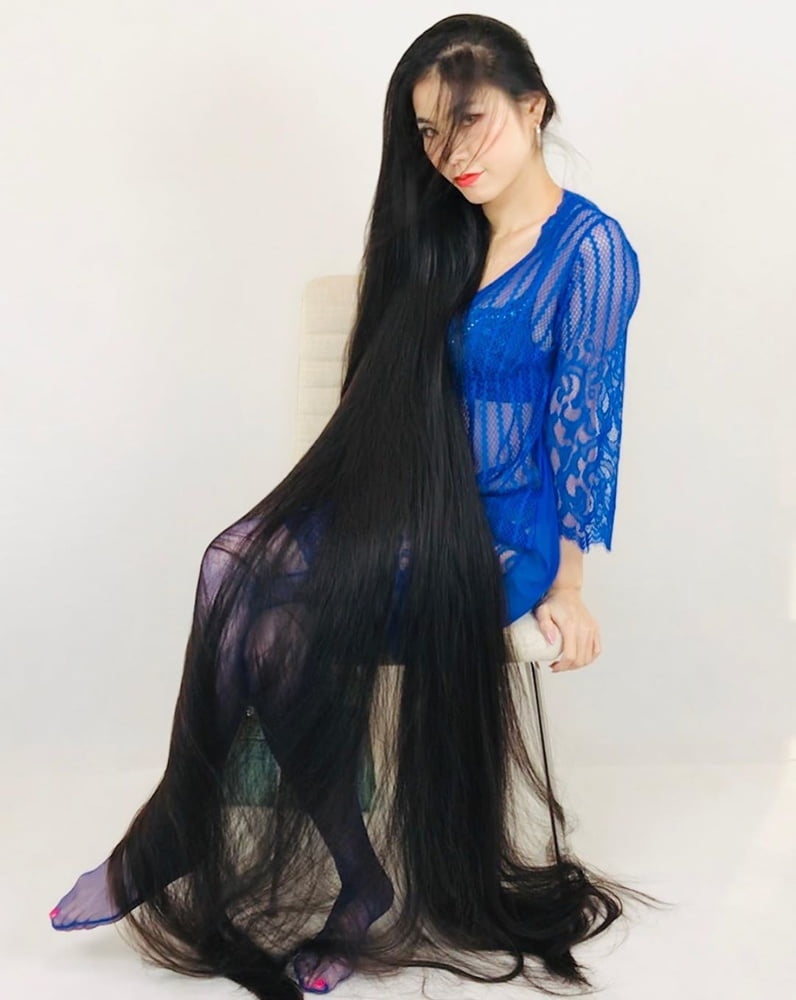 Asian Very Long Hair Girl #95593216
