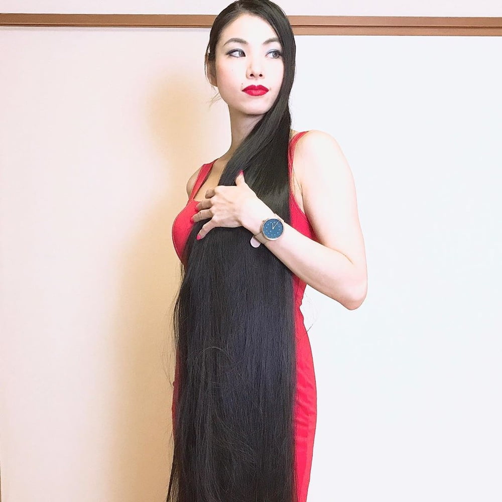 Asian Very Long Hair Girl #95593221