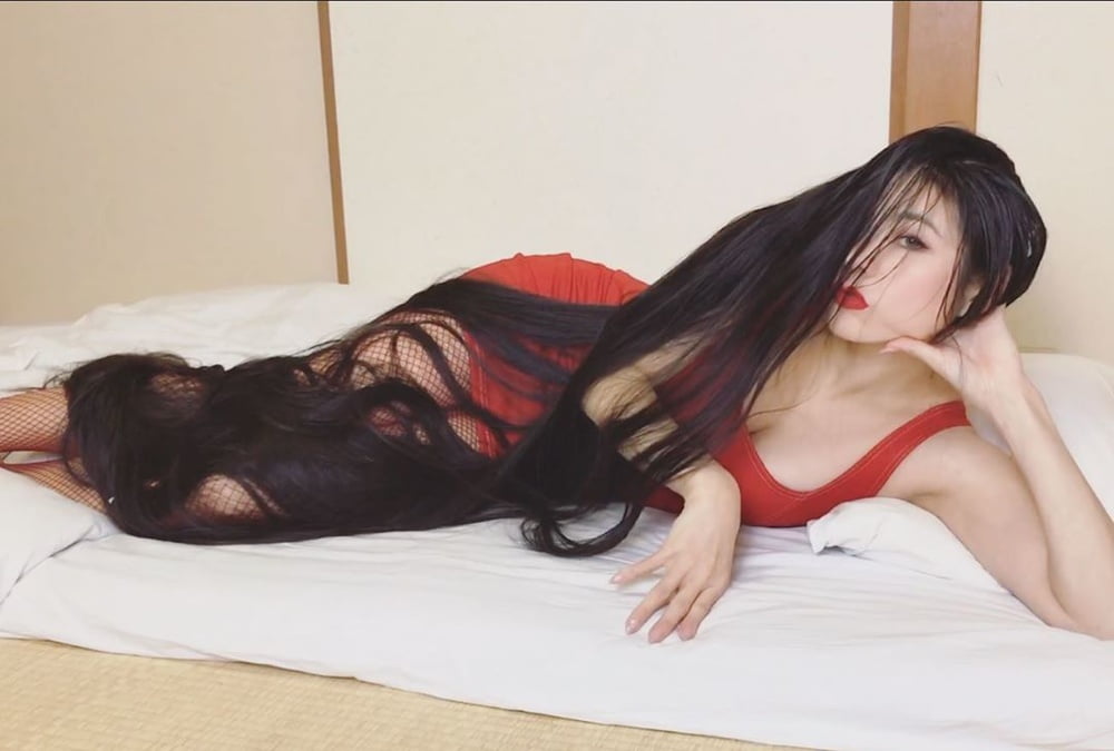 Asian Very Long Hair Girl #95593225
