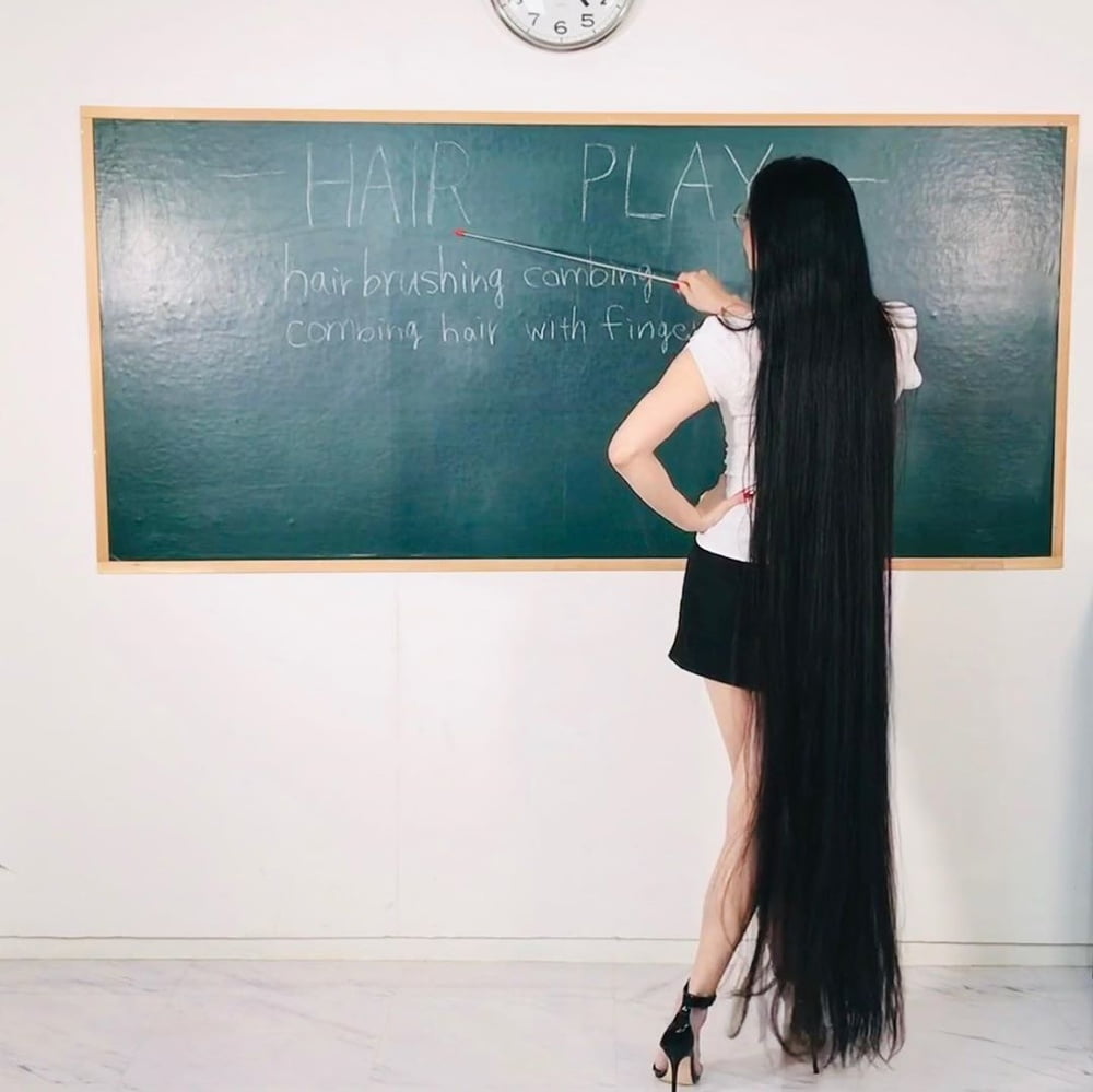 Asian Very Long Hair Girl #95593239