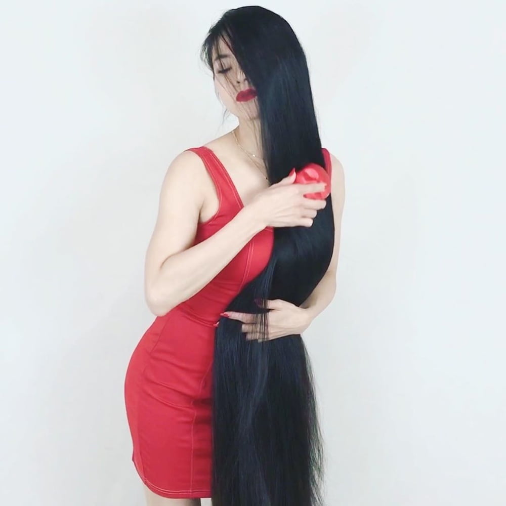 Asian Very Long Hair Girl #95593263