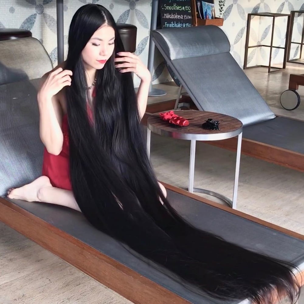 Asian Very Long Hair Girl #95593269