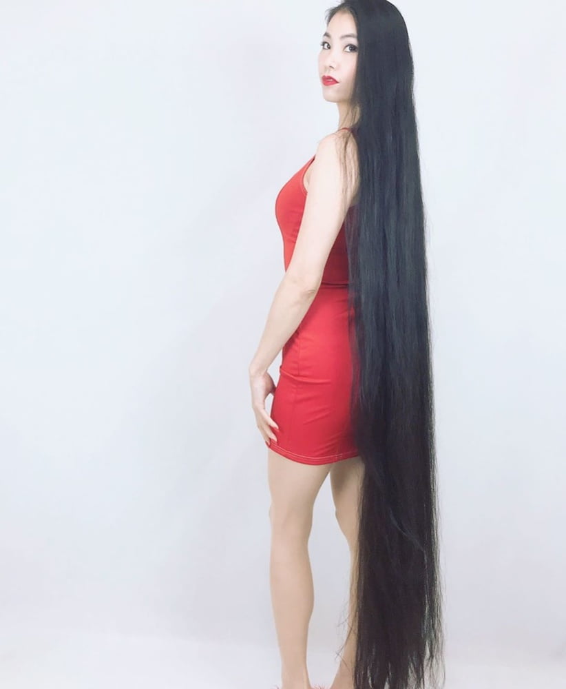 Asian Very Long Hair Girl #95593396