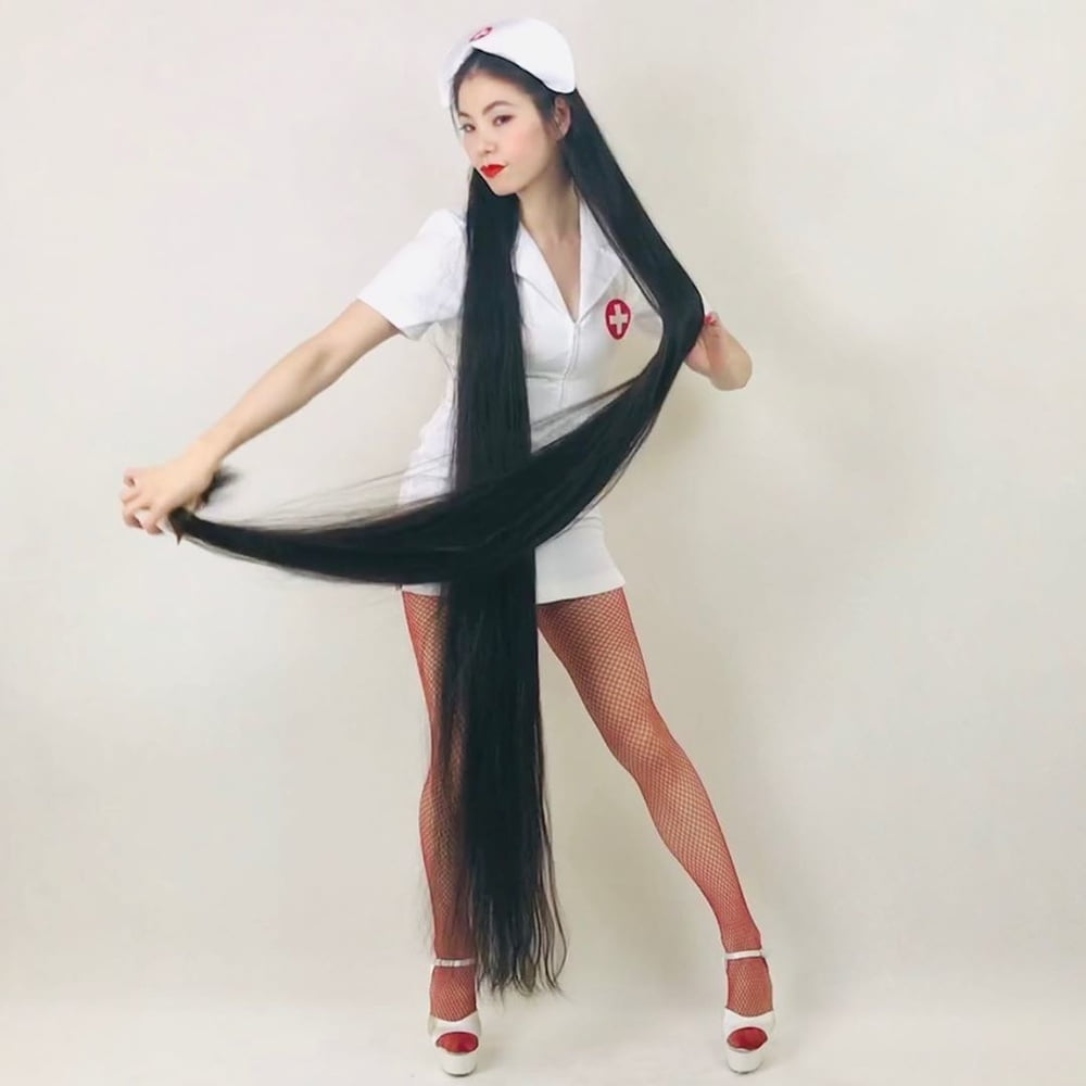 Asian Very Long Hair Girl #95593400