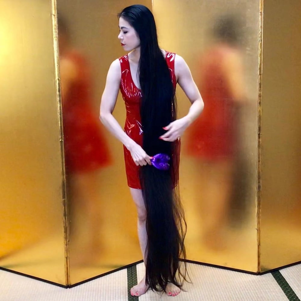 Asian Very Long Hair Girl #95593402