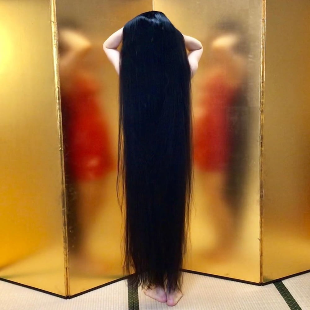 Asian Very Long Hair Girl #95593422