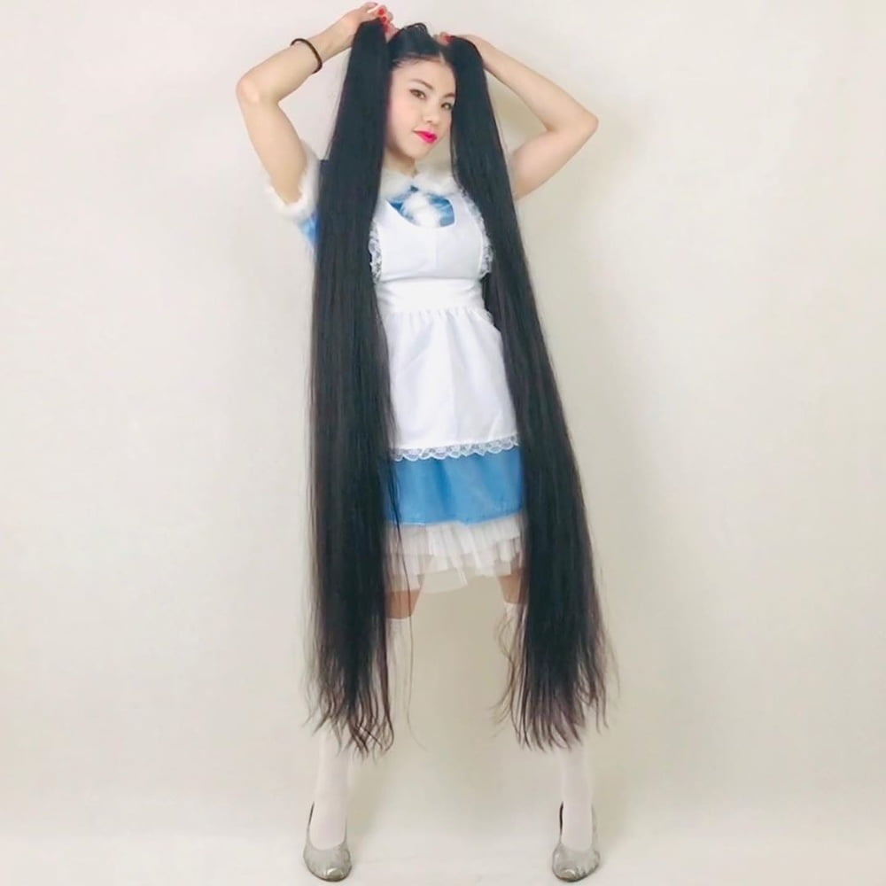 Asian Very Long Hair Girl #95593424