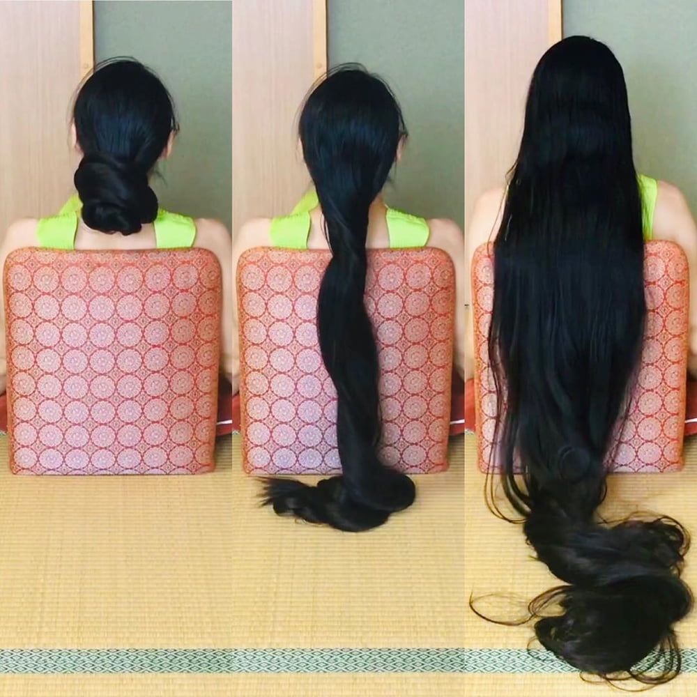 Asian Very Long Hair Girl #95593433