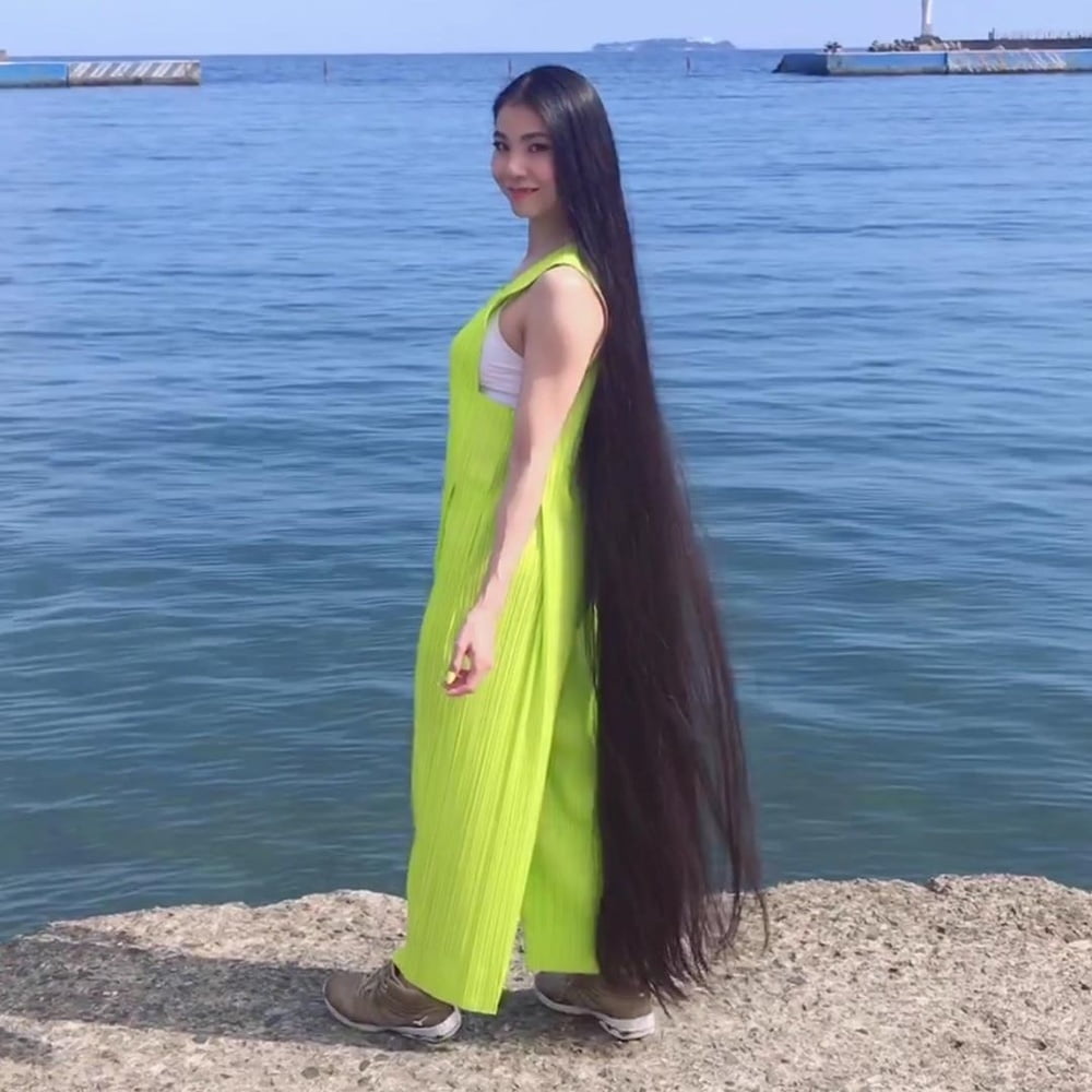 Asian Very Long Hair Girl #95593437