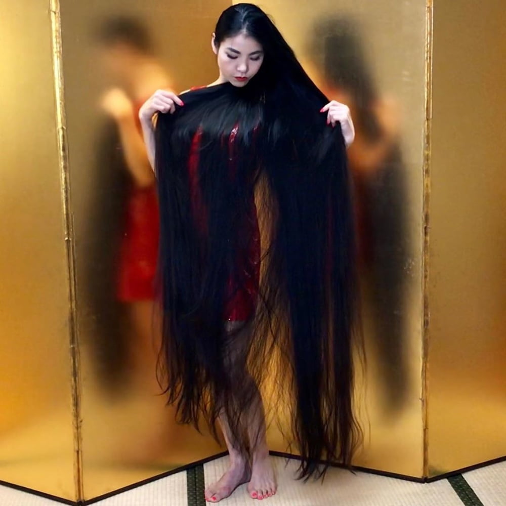 Asian Very Long Hair Girl #95593453