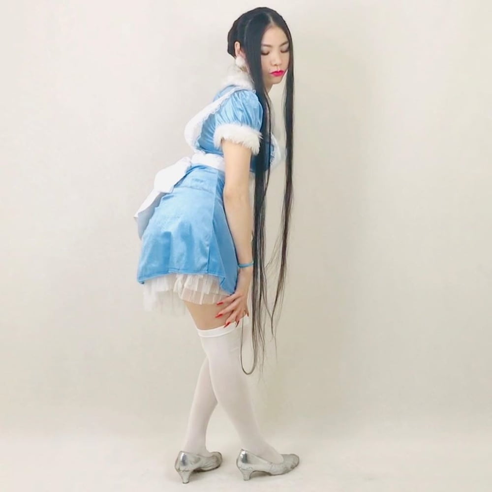Asian Very Long Hair Girl #95593501