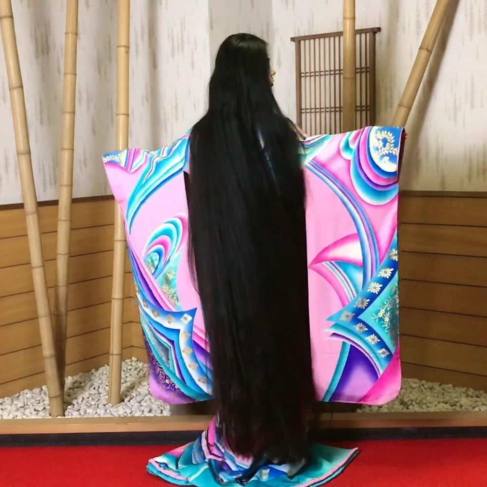 Asian Very Long Hair Girl #95593560