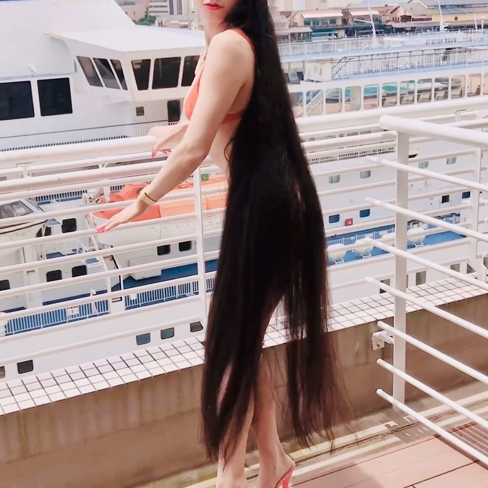 Asian Very Long Hair Girl #95593604