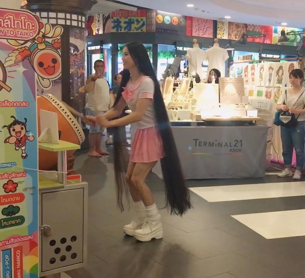 Asian Very Long Hair Girl #95593612