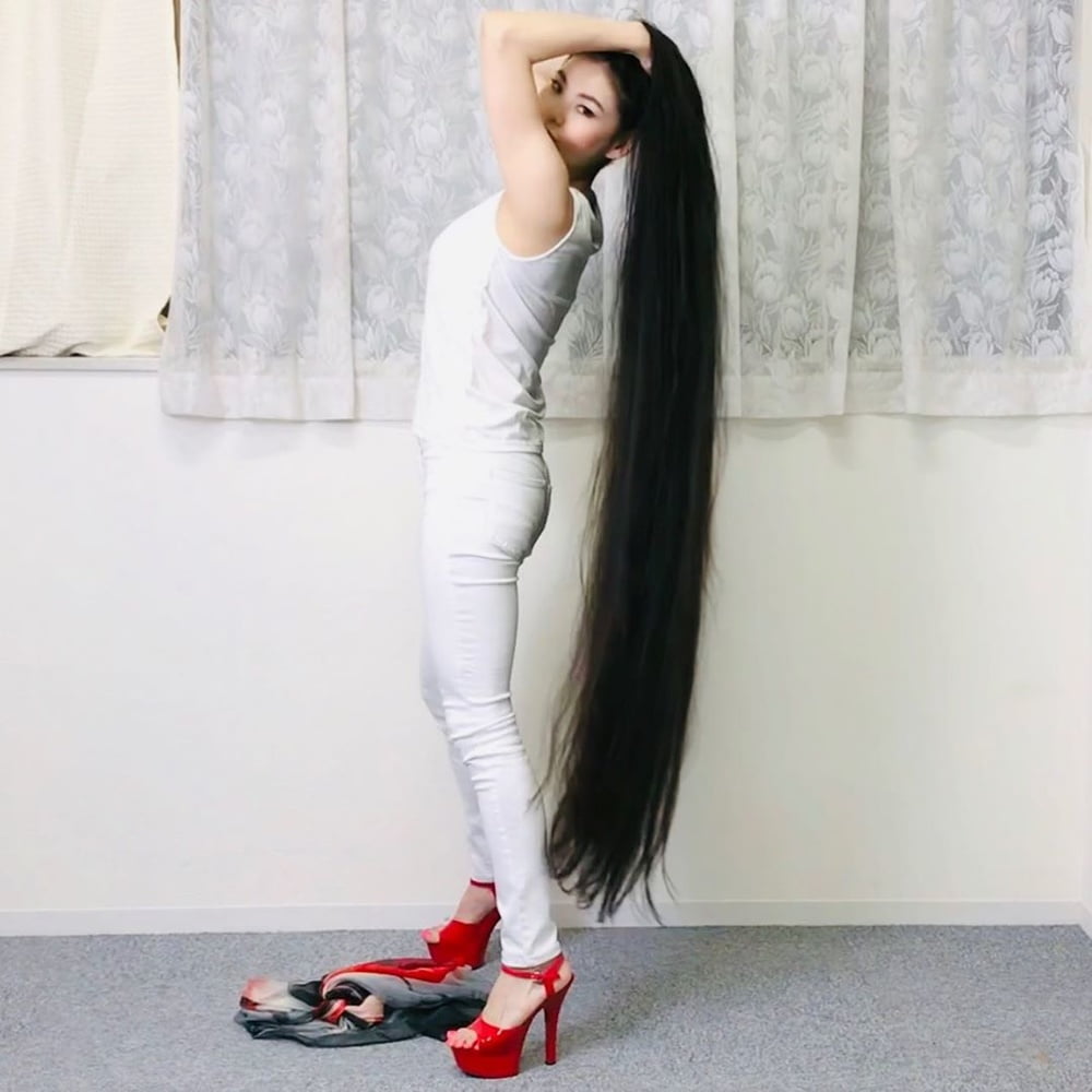 Asian Very Long Hair Girl #95593616