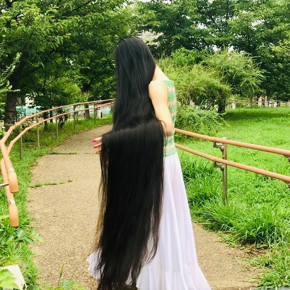 Asian Very Long Hair Girl #95593627