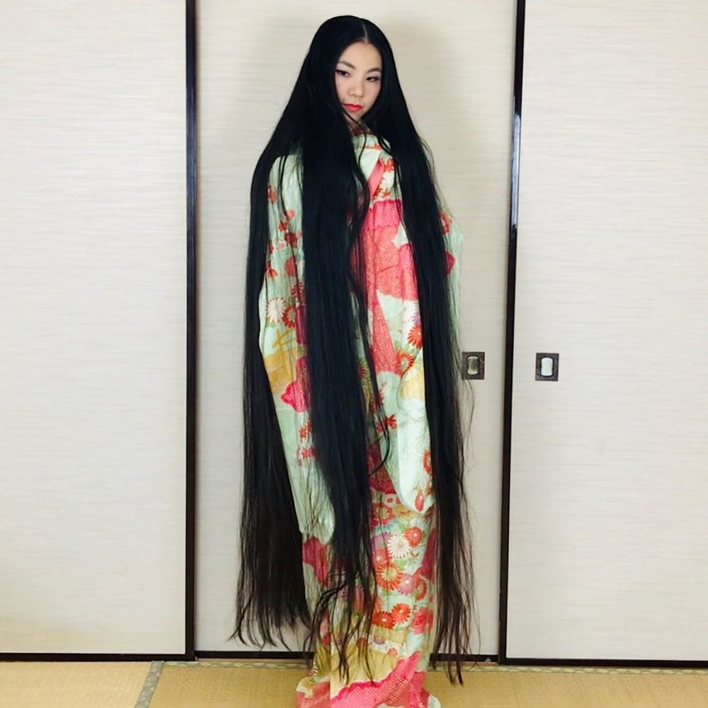 Asian Very Long Hair Girl #95593650