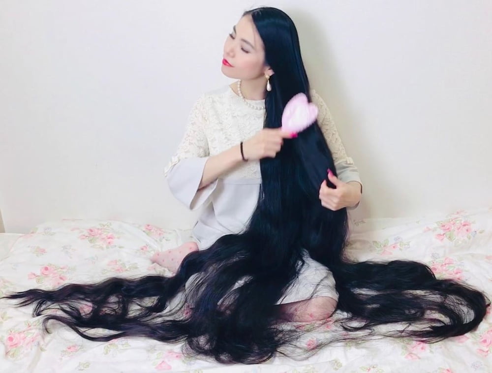 Asian Very Long Hair Girl #95593653